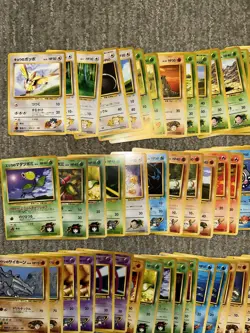1996 Vintage Japanese Pokemon Lot of 150 Challenge from the Darkness LP-HP - Image 2