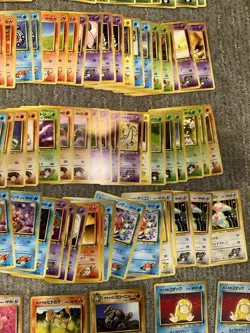 1996 Vintage Japanese Pokemon Lot of 150 Challenge from the Darkness LP-HP - Image 3