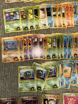 1996 Vintage Japanese Pokemon Lot of 150 Challenge from the Darkness LP-HP - Image 4