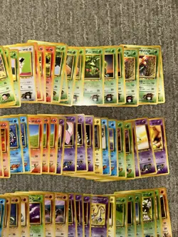 1996 Vintage Japanese Pokemon Lot of 150 Challenge from the Darkness LP-HP - Image 5