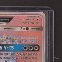 2019 POKEMON SUN & MOON UNBROKEN BONDS #227/214 PERSIAN RAINBOW SECRET RARE - Image 5