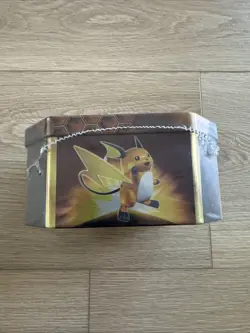 ⚡Pokemon TCG Hidden Fates Tin Raichu GX Factory Sealed⚡ - Image 4