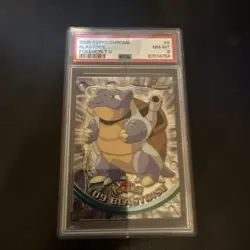 2000 Topps Chrome Blastoise #9 Pokemon TV PSA 8 - Image 1