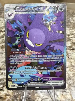2025 Pokemon Scarlet & Violet Destined Rivals Crobat EX Holo Secret Rare 234/182 - Image 1