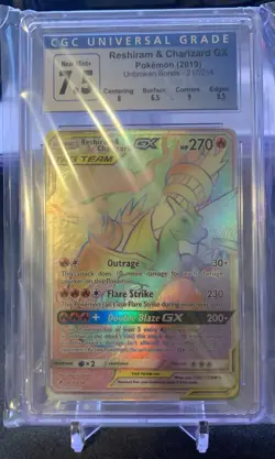 Reshiram & Charizard GX Pokemon Unbroken Bonds 217/214 - Image 1