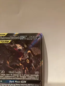 Pokemon TCG Umbreon & Darkrai GX SM241 Lp Black Star Promo - Image 2