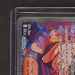 2025 POKEMON DESTINED RIVALS #238/182 TEAM ROCKET'S GIOVANNI SIR TRAINER - Image 3