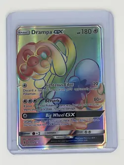 2017 Pokemon Gaming Sun & Moon Guardians Rising Drampa #160/145 - Image 1