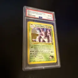2000 Pokemon Gym Challenge #7 Giovanni’s Nidoking Holo PSA 8 NM-MT - Image 2