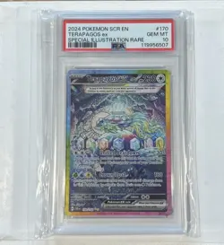 Pokemon TCG Terapagos EX Stellar Crown 170/142 Special Illustration Rare, PSA 10 - Image 1