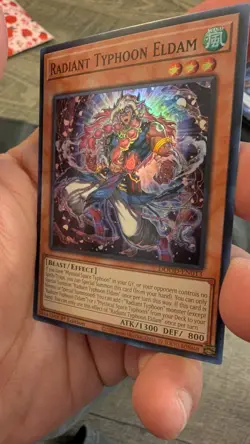 Yugioh! Radiant Typhoon Eldam - DOOD-EN013 - Super Rare - 1st Edition Near Mint, - Image 2