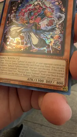 Yugioh! Radiant Typhoon Eldam - DOOD-EN013 - Super Rare - 1st Edition Near Mint, - Image 4