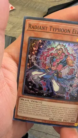 Yugioh! Radiant Typhoon Eldam - DOOD-EN013 - Super Rare - 1st Edition Near Mint, - Image 5