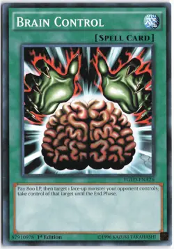 Yugioh - Brain Control YGLD-ENA26 1st Edition - King of Games: Yugi's Legendary - Image 1
