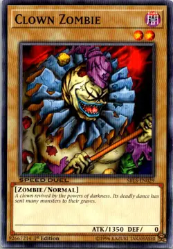 Clown Zombie #SBLS-EN029 Yugioh 1st Edition Lightly played - Image 1
