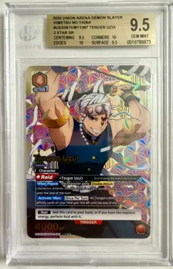 2025 Tengen Uzui 2 STAR SR Union Arena TCG Demon Slayer BGS 9.5 - Image 1