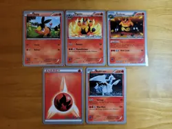 World Championships 2011 David Cohen Tepig Pignite Emboar Reshiram 5 Card Lot NM - Image 1