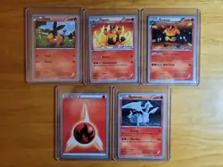 World Championships 2011 David Cohen Tepig Pignite Emboar Reshiram 5 Card Lot NM - Image 3