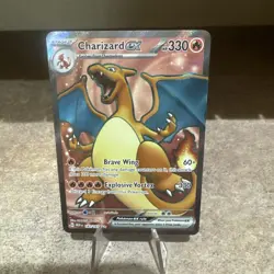 Pokemon Charizard ex Ultra Rare Holo Full Art Card 183/165 NM - Image 1