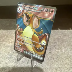 Pokemon Charizard ex Ultra Rare Holo Full Art Card 183/165 NM - Image 3