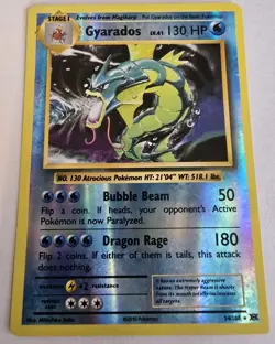 Gyarados 34/108 RARE REVERSE HOLO XY Evolutions Pokemon TCG Card NM - Image 1