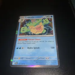 Pokemon TCG Ludicolo Reverse Holo Card 037/159 Sv09: Journey Together LP - Image 1