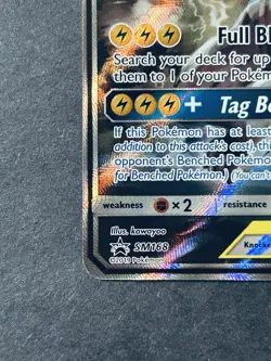 Pikachu & Zekrom GX SM168 Black Star Promo Near Mint Pokemon Card - Image 5