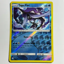 Tapu Fini 53/236 Rare Reverse Holo Card SM - Unified Minds SM11 Pokemon TCG LP - Image 1