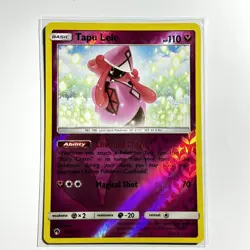 Tapu Lele 150/214 Rare Reverse Holo Card SM - Lost Thunder SM8 Pokemon TCG LP - Image 1