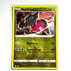 Regidrago 124/203 Holo Rare Reverse Holo Card Evolving Skies Pokemon TCG LP - Image 1