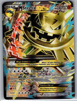 M Steelix EX (Full Art) 109/114 XY - Steam Siege - Pokemon Card - NM - Image 1