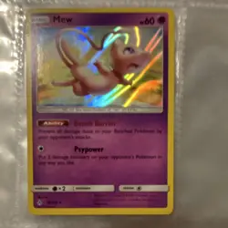 Pokemon Mew 76/214 SM-Unbroken Bonds Holo Rare 60HP Basic English Card - Image 1