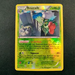 Roserade 15/124 Reverse Holo Dragons Exalted Pokemon Tcg Card Moderately Played - Image 1