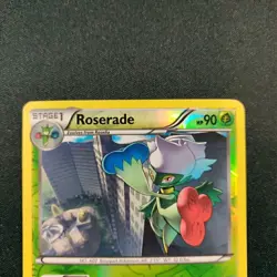 Roserade 15/124 Reverse Holo Dragons Exalted Pokemon Tcg Card Moderately Played - Image 2