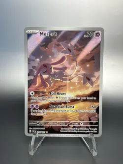 Pokemon TCG Mesprit Illustration Rare Holo Card 204/191 Sv08: Surging Sparks - Image 1