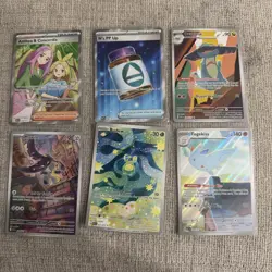 6 Full Art, 16 Ex + 300 card lot Holo + Pokemon Ascended Heroes Bulk - Image 1