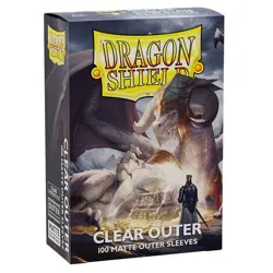 Dragon Shield Outer Sleeves Standard Matte Clear 100CT - Image 1