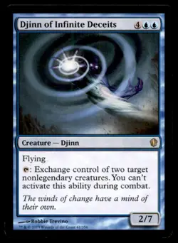 Djinn of Infinite Deceits LP Light Play Commander 2013 MTG [11394] - Image 1