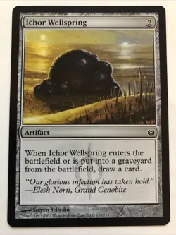 MTG Mirrodin Besieged Ichor Wellspring 110/155 LP - Image 1