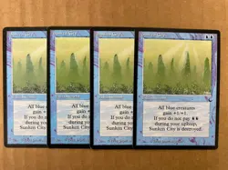 MTG 4x Sunken City The Dark OLD SCHOOL Pauper Magic the Gathering x4 NM - Image 1