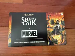 MTG Secret Lair Marvel's Spider-Man Venom Unleashed (Colors) Non-Foil Sealed - Image 1