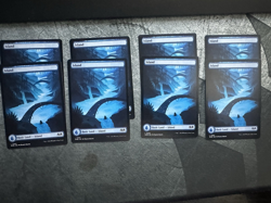 Lot of 8x ISLANDS #263 - WOE Wilds of Eldraine - MTG Magic FULL ART Land NM LC1 - Image 1