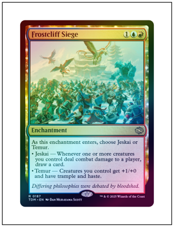 1x Frostcliff Siege, Foil, Magic the Gathering MTG NM - Image 1