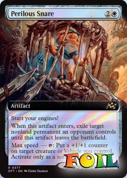 Perilous Snare Extended Art 0377 MTG Aetherdrift Rare NP Foil - Image 1