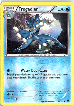 Pokemon - Frogadier - 39/122 - XY Breakpoint - Reverse Holo - MP - Image 1