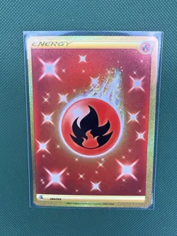Pokemon TCG Fire Energy Foil Card English 284/264 2021 Nintendo GAME FREAK - Image 1