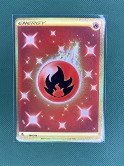Pokemon TCG Fire Energy Foil Card English 284/264 2021 Nintendo GAME FREAK - Image 3