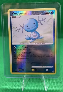 Wooper - Secret Wonders (SW) Pokemon Trading Card Reverse HoloFoil Rare Printing - Image 1