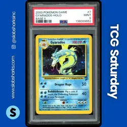 2000 POKEMON BASE SET 2 #7/130 GYARADOS HOLO RARE PSA 9 - Image 1