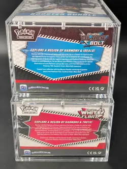 2x Pokemon SV10.5 Black Bolt White Flare Sealed Booster Bundle Display Case - Image 3